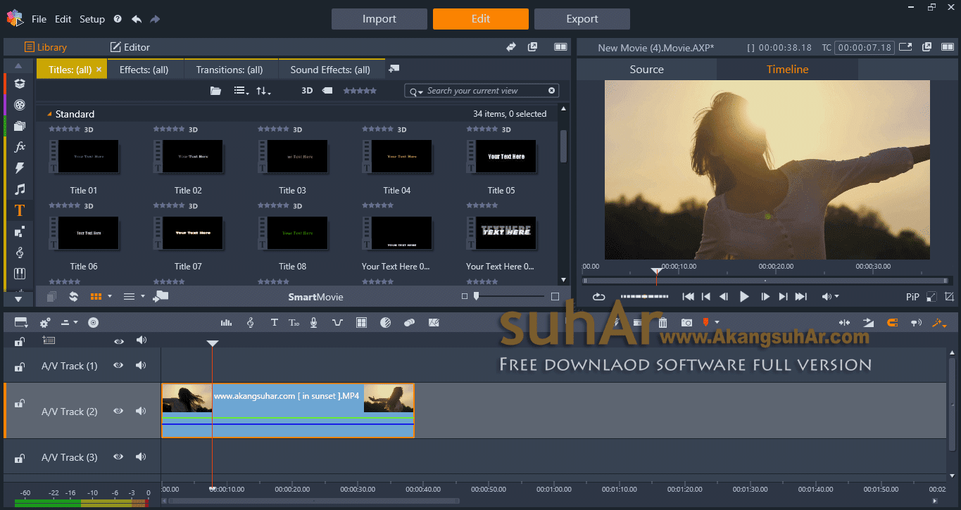 pinnacle studio 9 video editing software